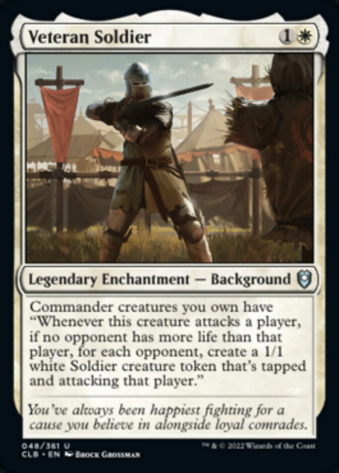 Veteran Soldier - (Foil): Commander Legends: Battle for Baldur's Gate