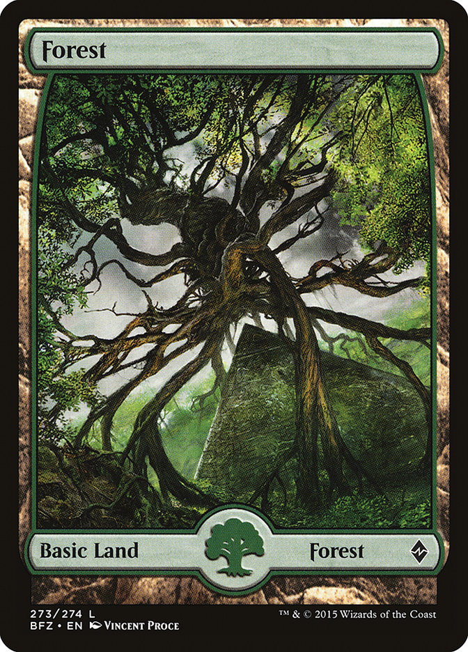 Forest (#273) (Full Art): Battle for Zendikar