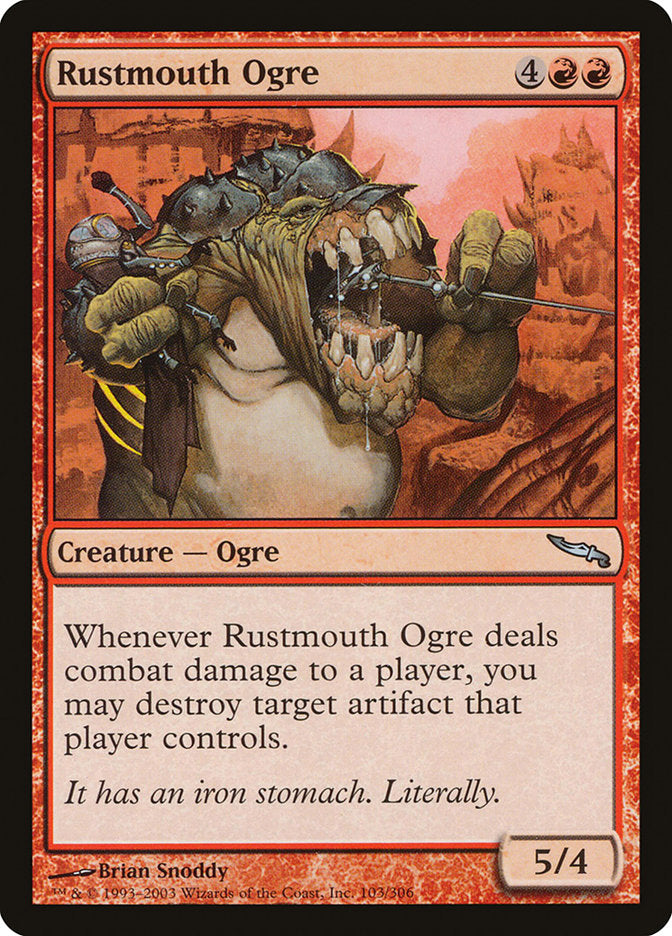 Rustmouth Ogre - (Foil): Mirrodin