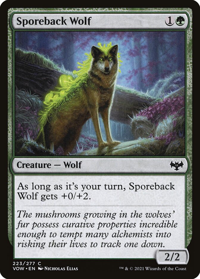 Sporeback Wolf - (Foil): Innistrad: Crimson Vow