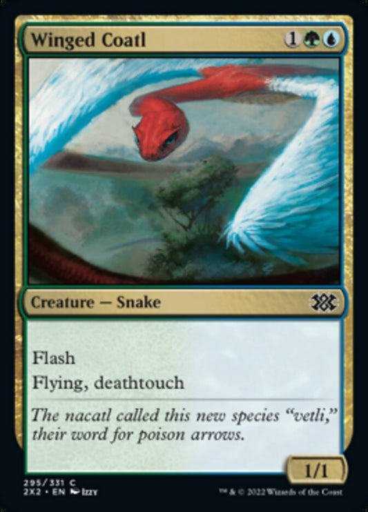 Winged Coatl - (Foil): Double Masters 2022