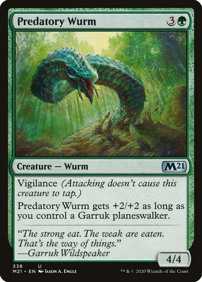 Predatory Wurm (Planeswalker Deck): Core Set 2021