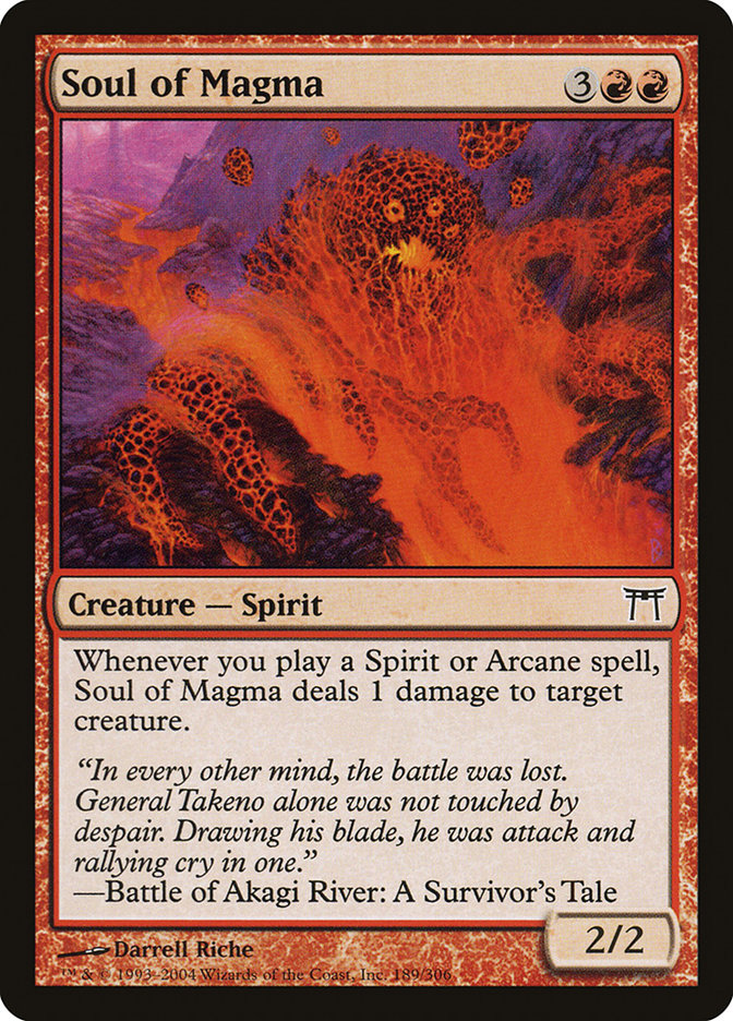 Soul of Magma - (Foil): Champions of Kamigawa