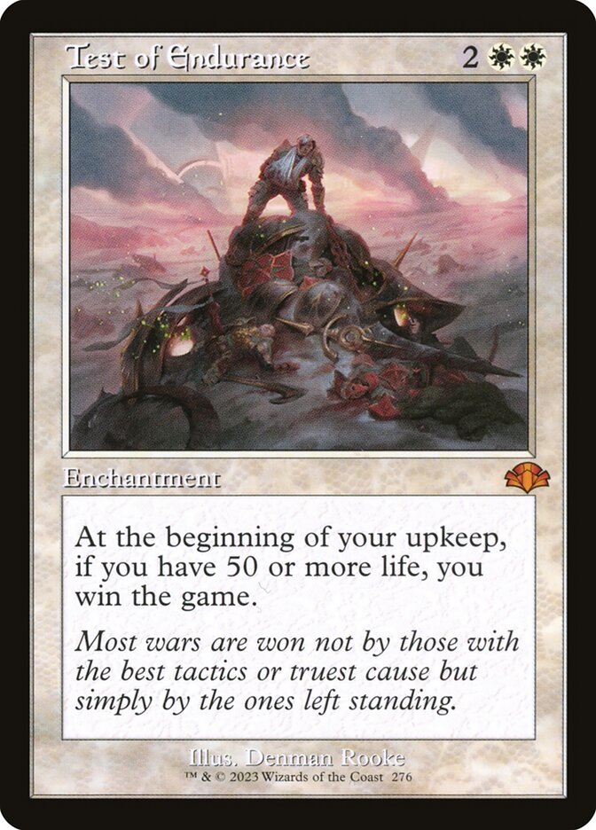 Test of Endurance (Retro Frame): Dominaria Remastered