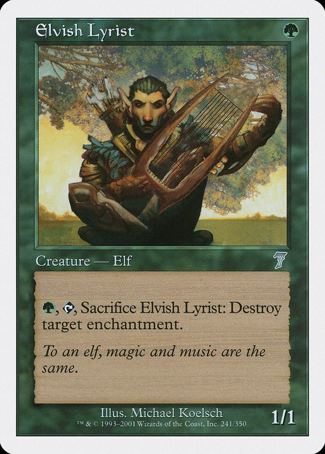 Elvish Lyrist: Seventh Edition