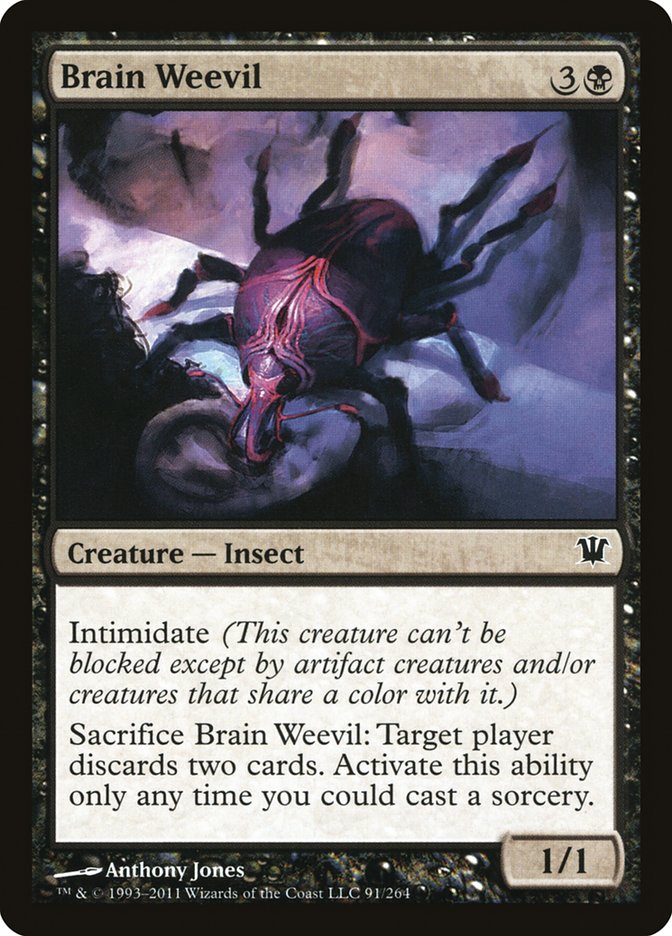 Brain Weevil - (Foil): Innistrad