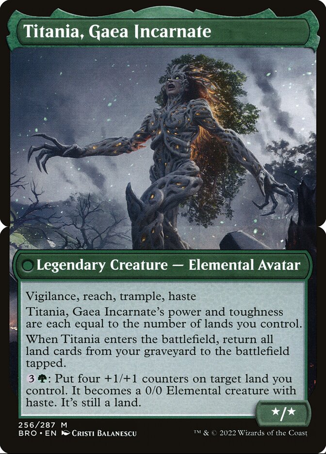 Titania, Gaea Incarnate - (Foil): The Brothers' War
