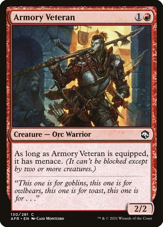 Armory Veteran - (Foil): Adventures in the Forgotten Realms