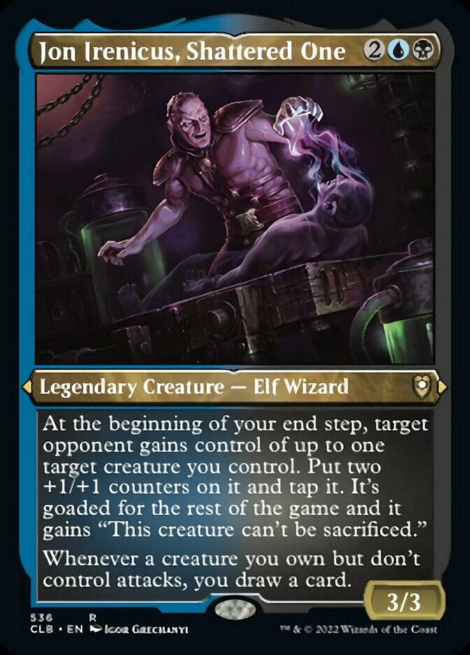 Jon Irenicus, Shattered One (Foil Etched) - (Foil): Commander Legends: Battle for Baldur's Gate