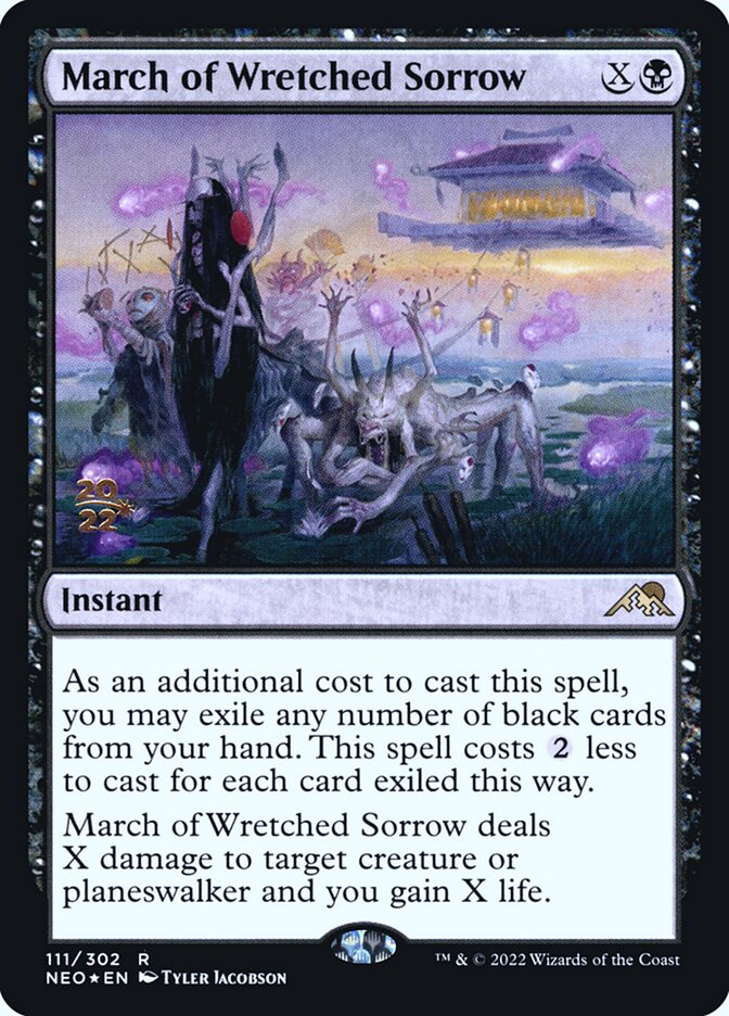 March of Wretched Sorrow: Kamigawa: Neon Dynasty Promos