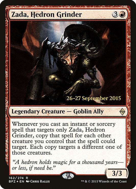 Zada, Hedron Grinder (Prerelease) (Battle for Zendikar) - (Foil): Battle for Zendikar Promos