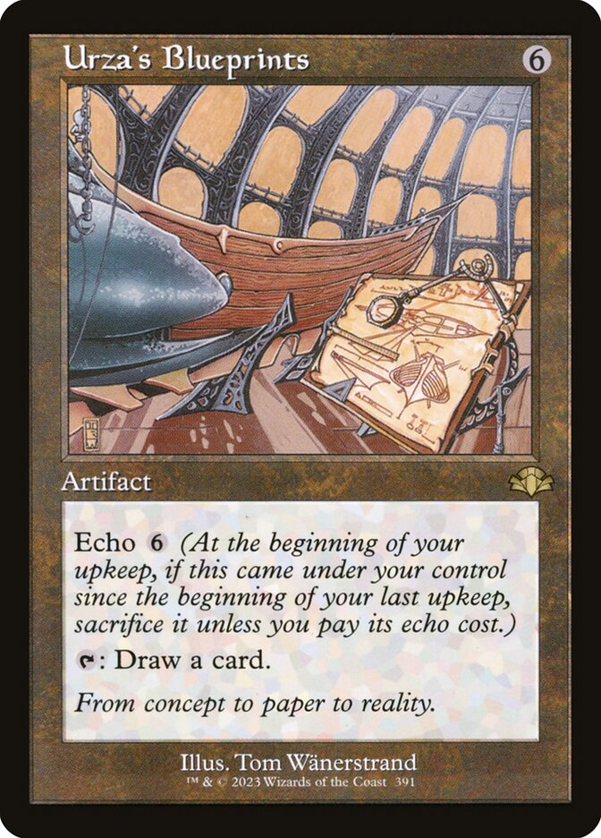 Urza's Blueprints (Retro Frame) - (Foil): Dominaria Remastered