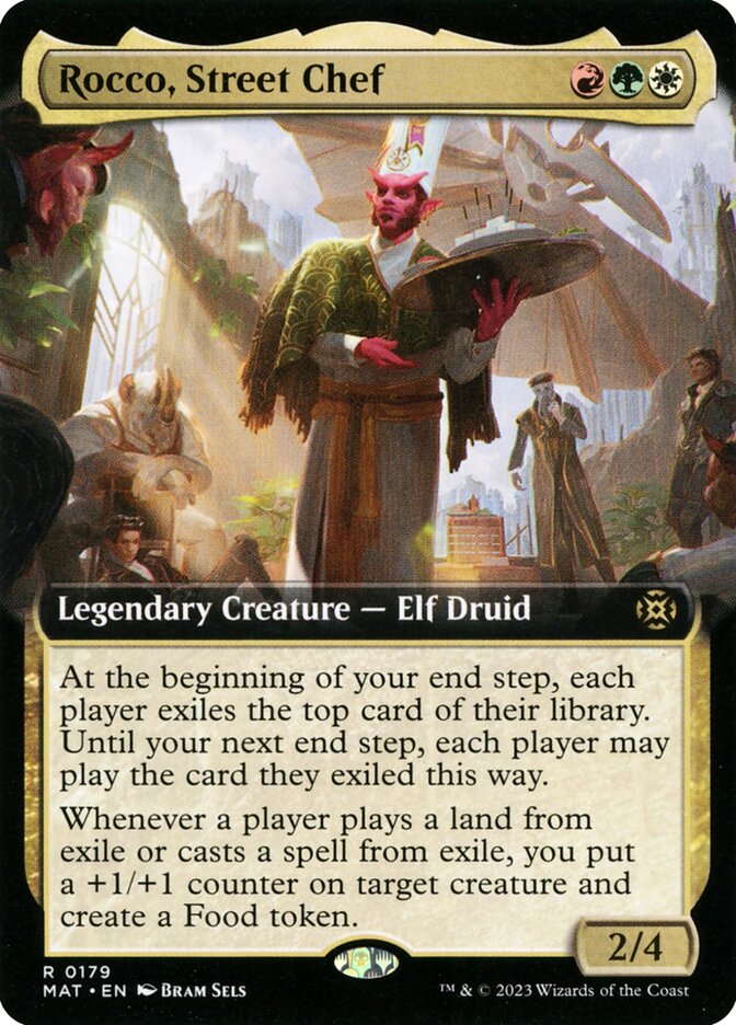Rocco, Street Chef (Extended Art) - (Foil): March of the Machine: The Aftermath