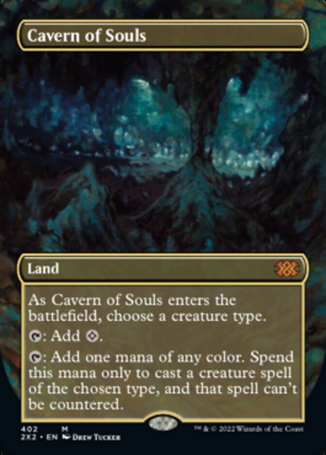 Cavern of Souls (Borderless) - (Foil): Double Masters 2022