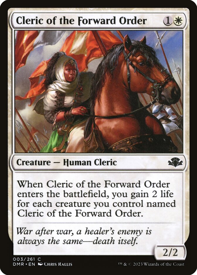 Cleric of the Forward Order - (Foil): Dominaria Remastered