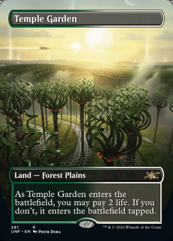 Temple Garden (Borderless) - (Foil): Unfinity