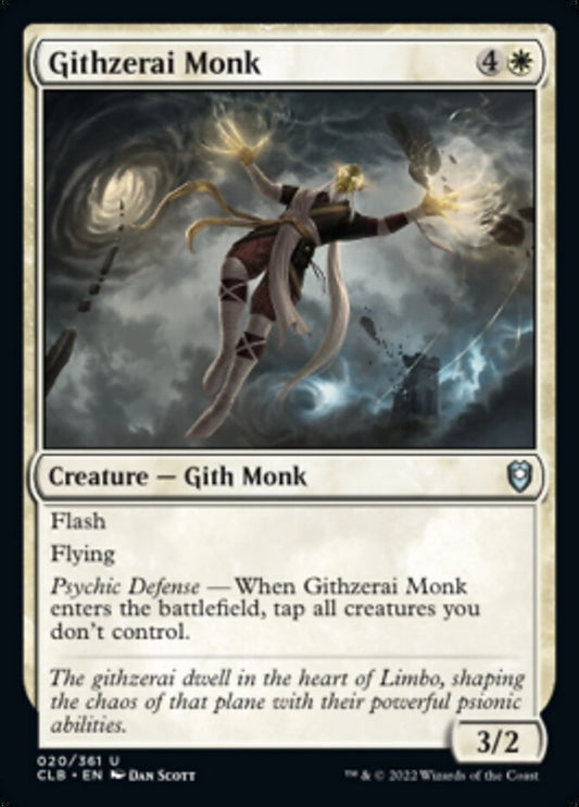 Githzerai Monk - (Foil): Commander Legends: Battle for Baldur's Gate