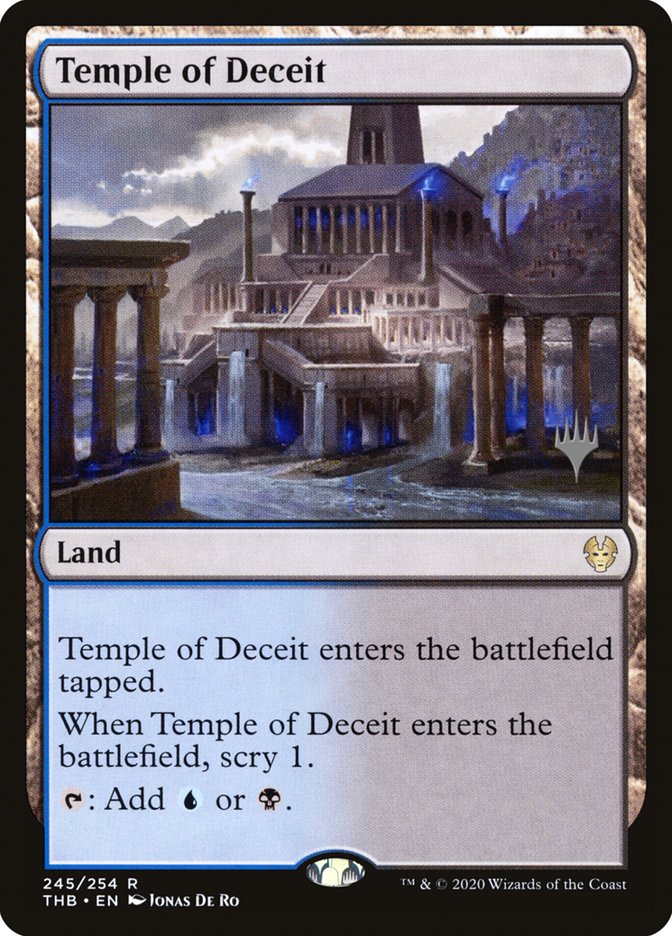 Temple of Deceit (Promo Pack) (Theros Beyond Death) - (Foil): Theros Beyond Death Promos