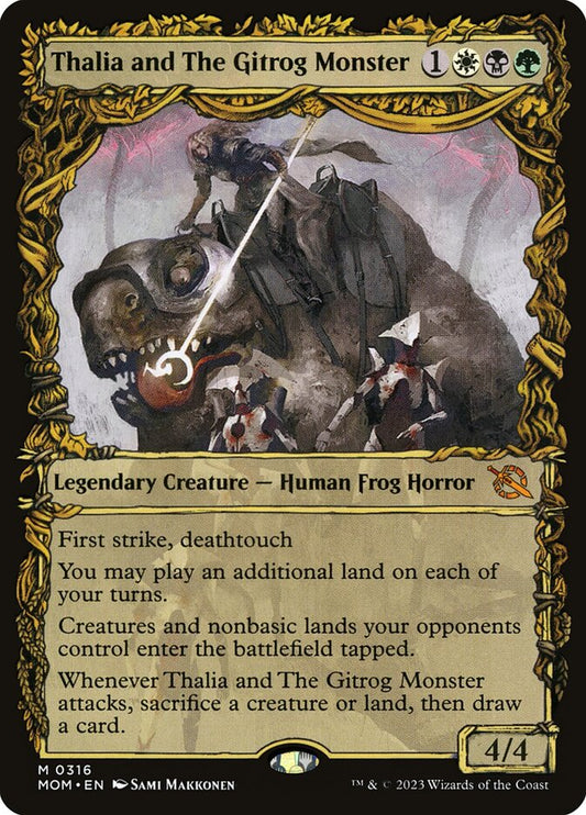 Thalia and The Gitrog Monster (Showcase) - (Foil): March of the Machine