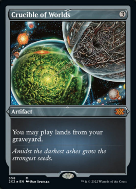 Crucible of Worlds (Foil Etched) - (Foil): Double Masters 2022