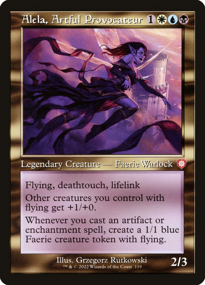 Alela, Artful Provocateur (Retro Frame): The Brothers' War Commander