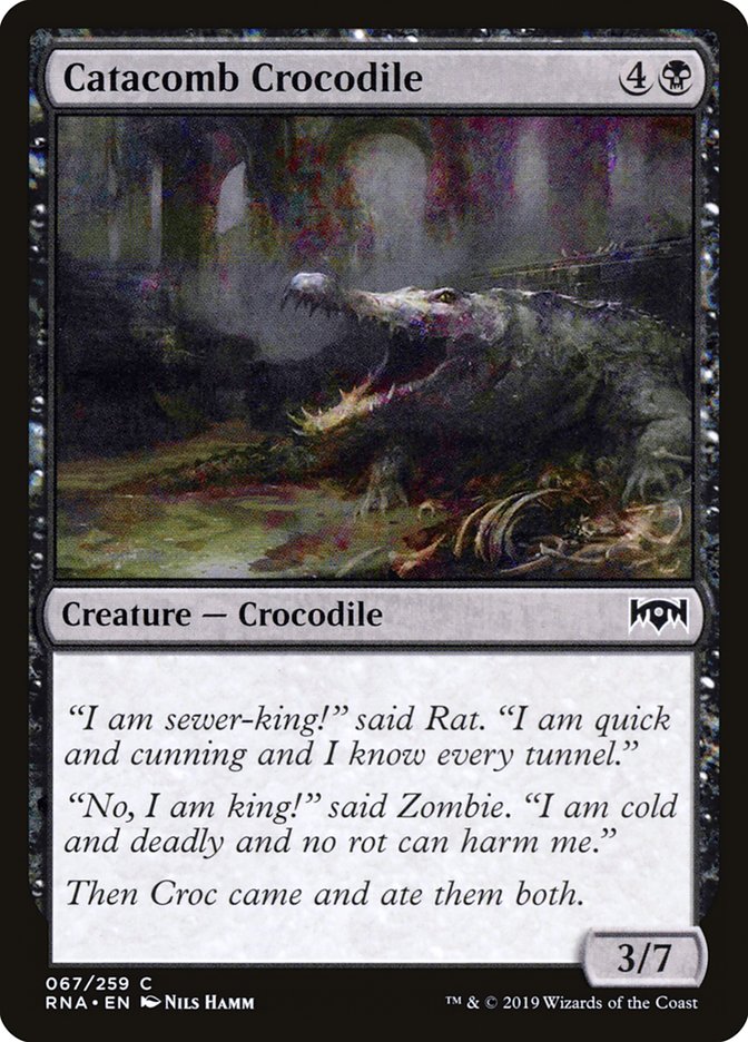 Catacomb Crocodile - (Foil): Ravnica Allegiance