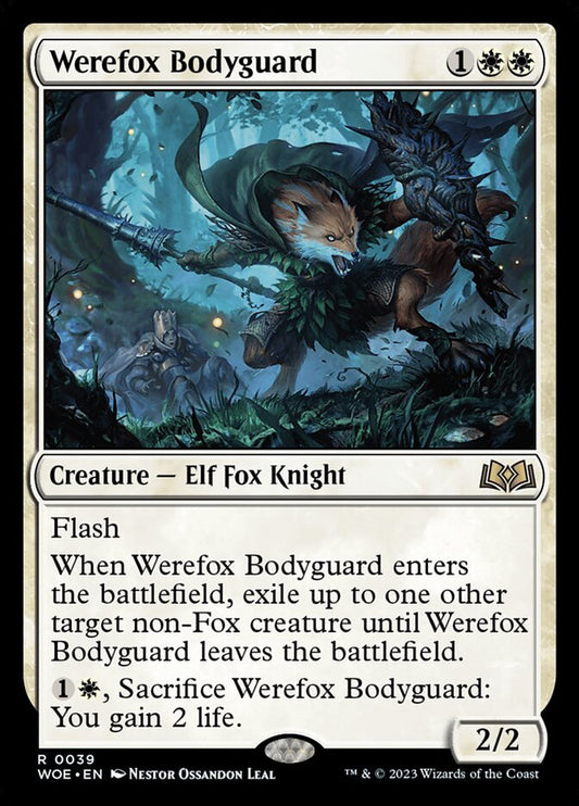 Werefox Bodyguard - (Foil): Wilds of Eldraine
