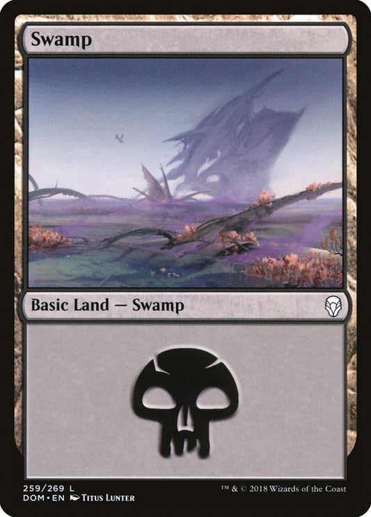 Swamp (#259) - (Foil): Dominaria