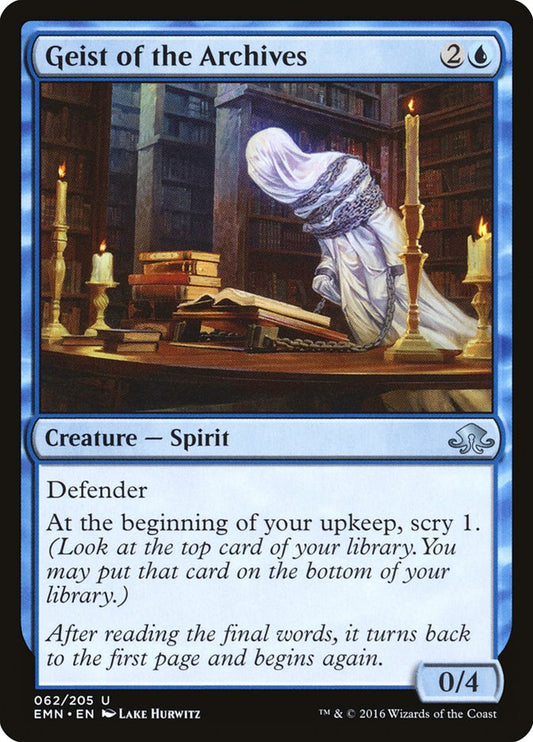 Geist of the Archives - (Foil): Eldritch Moon
