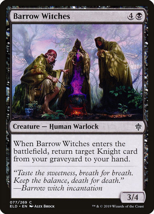 Barrow Witches - (Foil): Throne of Eldraine