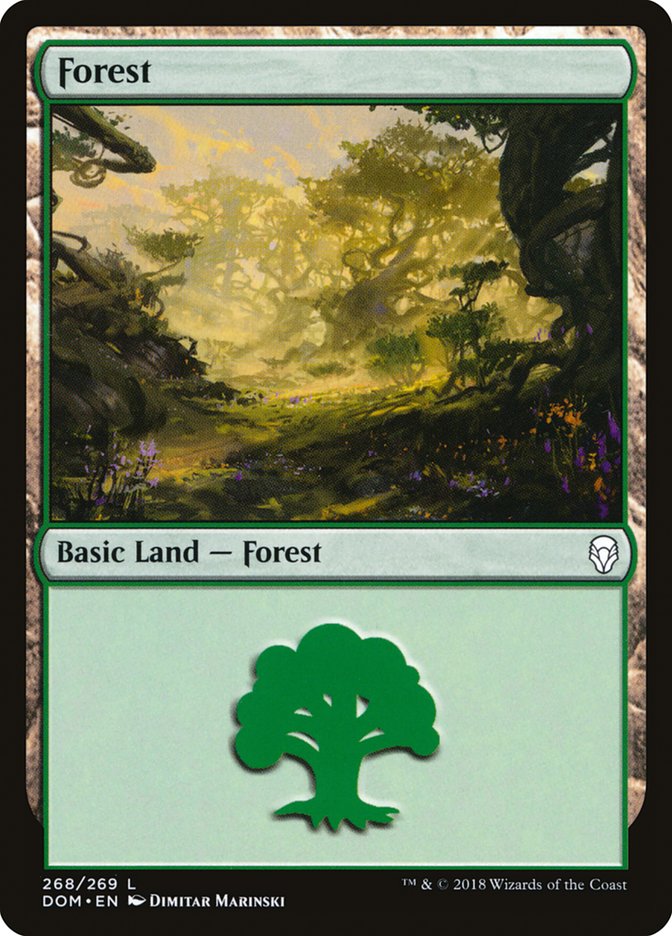 Forest (#268) - (Foil): Dominaria