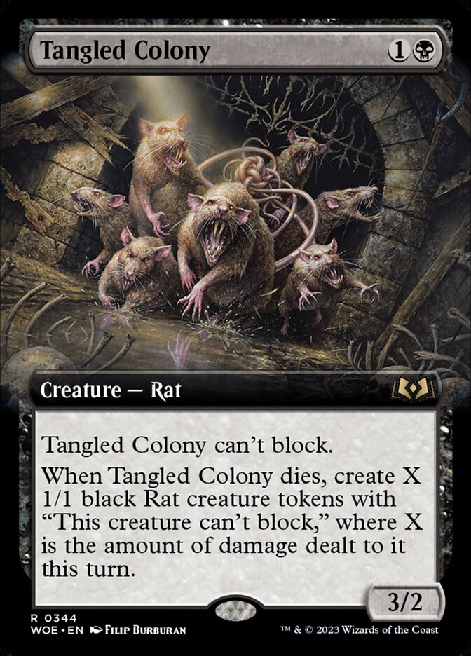 Tangled Colony (Extended Art) - (Foil): Wilds of Eldraine