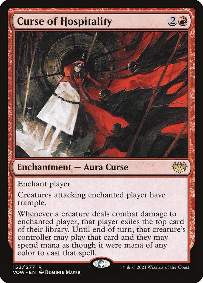 Curse of Hospitality - (Foil): Innistrad: Crimson Vow