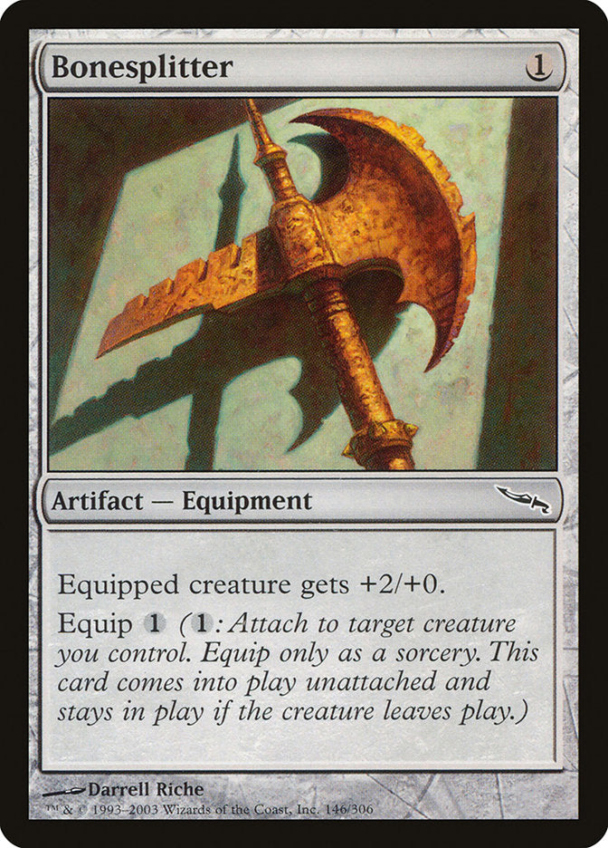 Bonesplitter - (Foil): Mirrodin