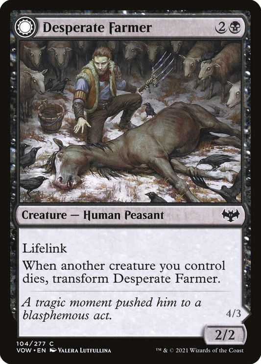 Desperate Farmer // Depraved Harvester: Innistrad: Crimson Vow