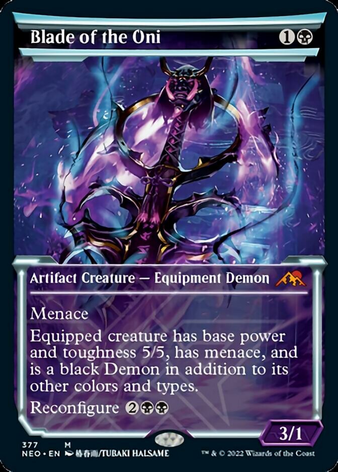 Blade of the Oni (Showcase) - (Foil): Kamigawa: Neon Dynasty