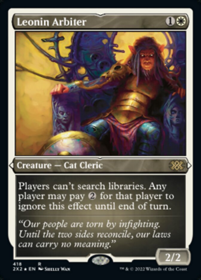 Leonin Arbiter (Foil Etched) - (Foil): Double Masters 2022