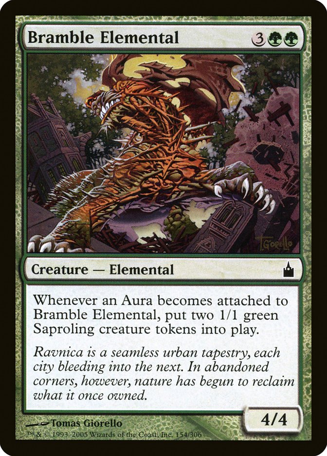 Bramble Elemental - (Foil): Ravnica: City of Guilds