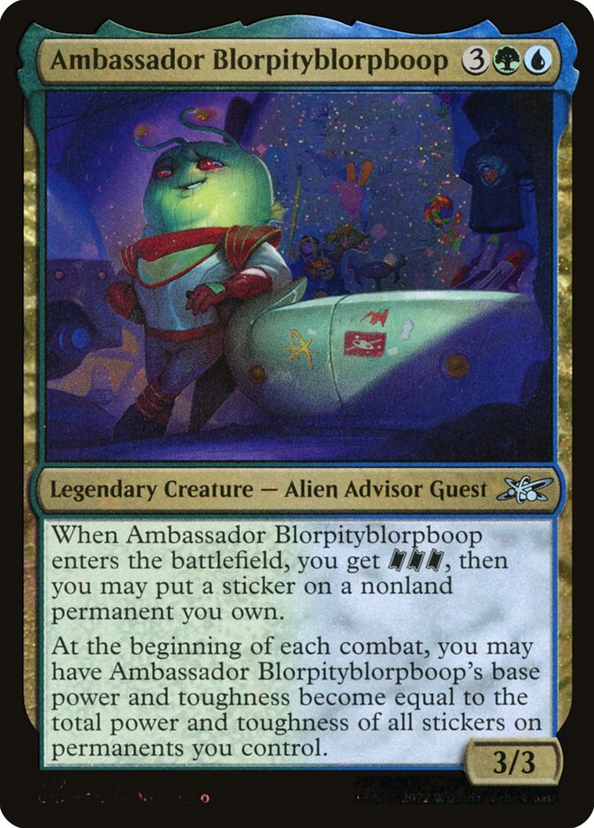 Ambassador Blorpityblorpboop (Galaxy Foil) - (Foil): Unfinity