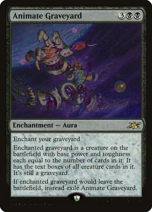 Animate Graveyard (Galaxy Foil) - (Foil): Unfinity