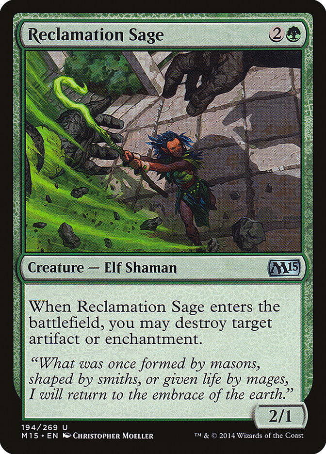 Reclamation Sage - (Foil): Magic 2015