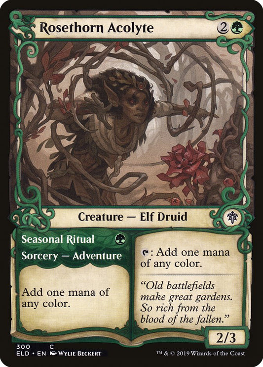 Rosethorn Acolyte // Seasonal Ritual - (Foil): Throne of Eldraine