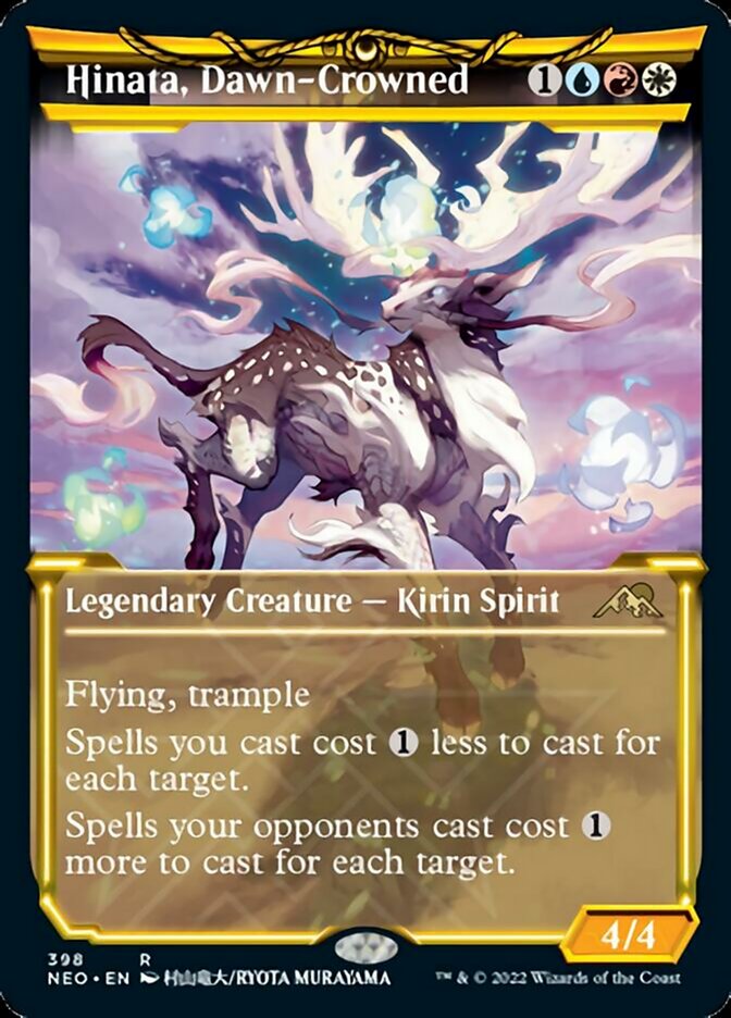 Hinata, Dawn-Crowned (Showcase) - (Foil): Kamigawa: Neon Dynasty