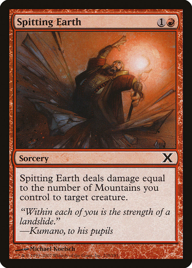 Spitting Earth - (Foil): Tenth Edition