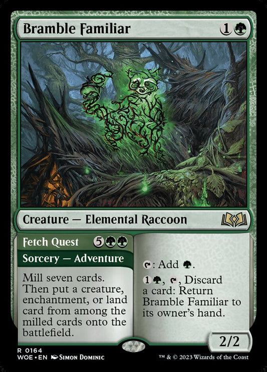 Bramble Familiar // Fetch Quest - (Foil): Wilds of Eldraine