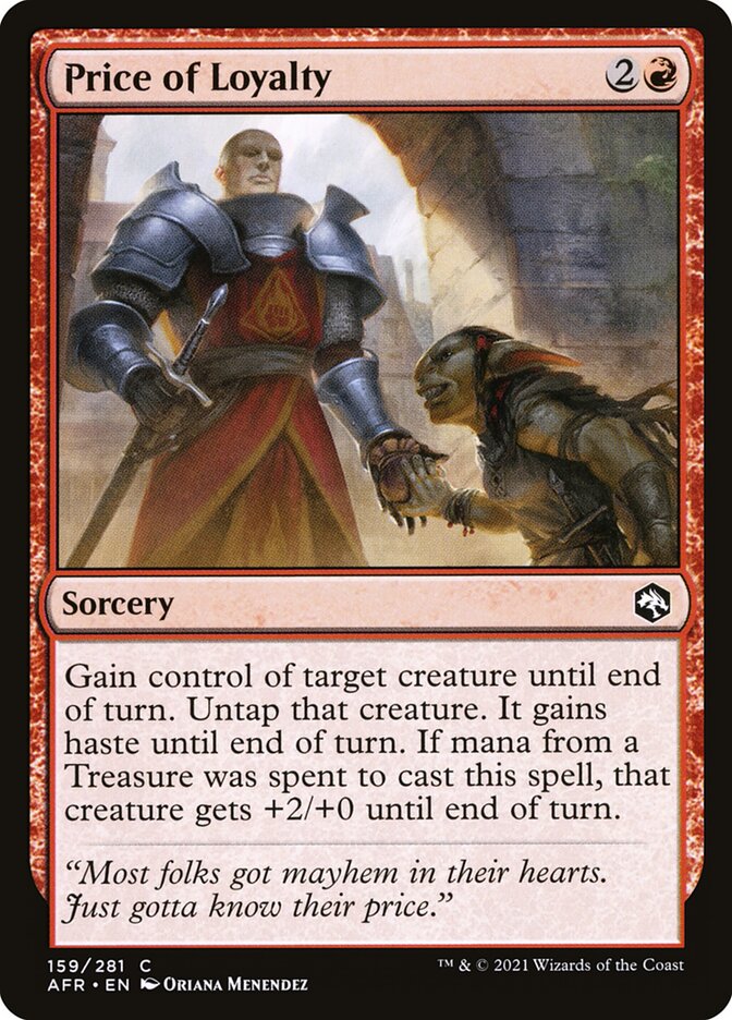 Price of Loyalty - (Foil): Adventures in the Forgotten Realms