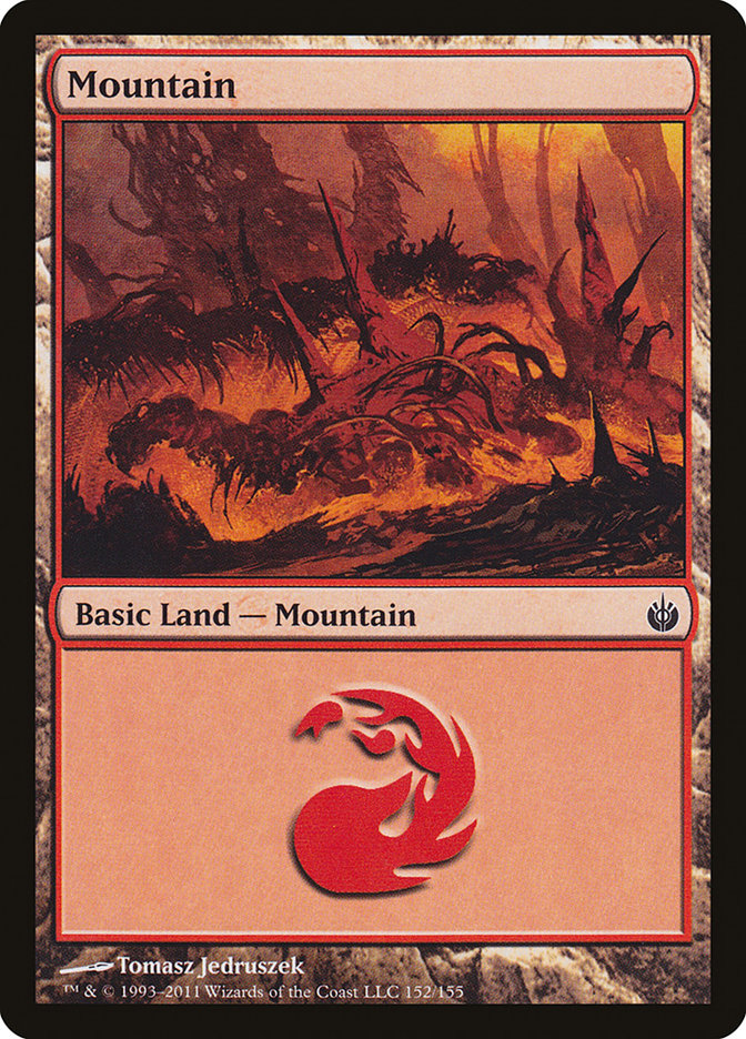 Mountain (#152) - (Foil): Mirrodin Besieged