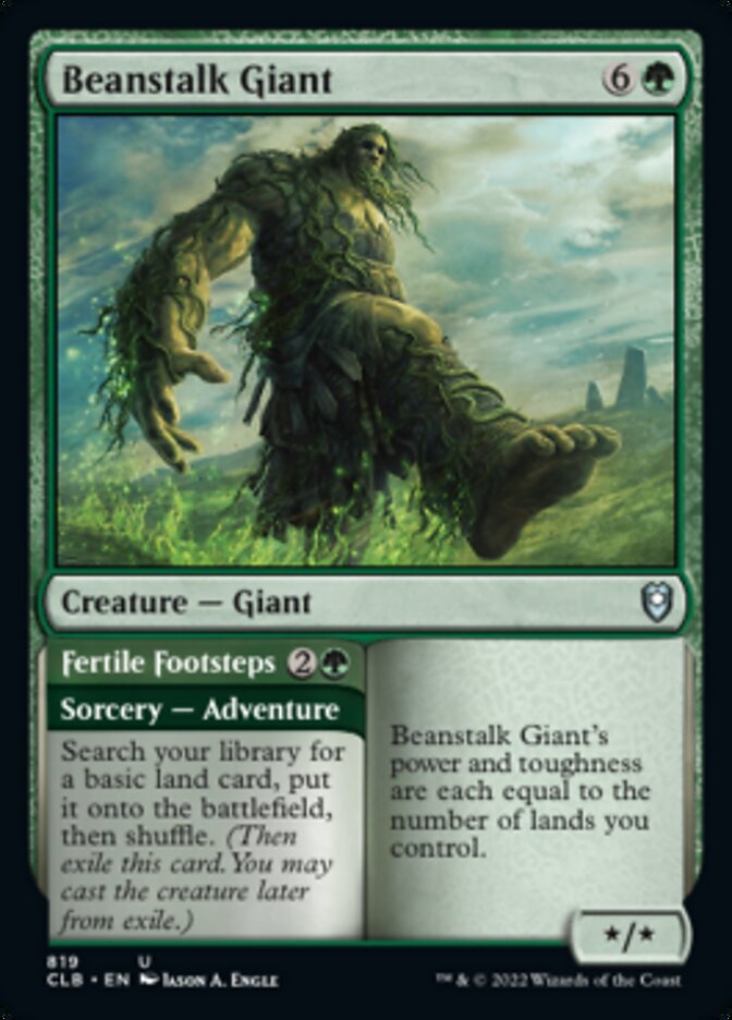 Beanstalk Giant // Fertile Footsteps: Commander Legends: Battle for Baldur's Gate