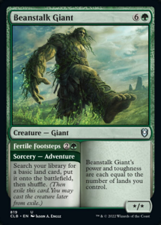 Beanstalk Giant // Fertile Footsteps: Commander Legends: Battle for Baldur's Gate
