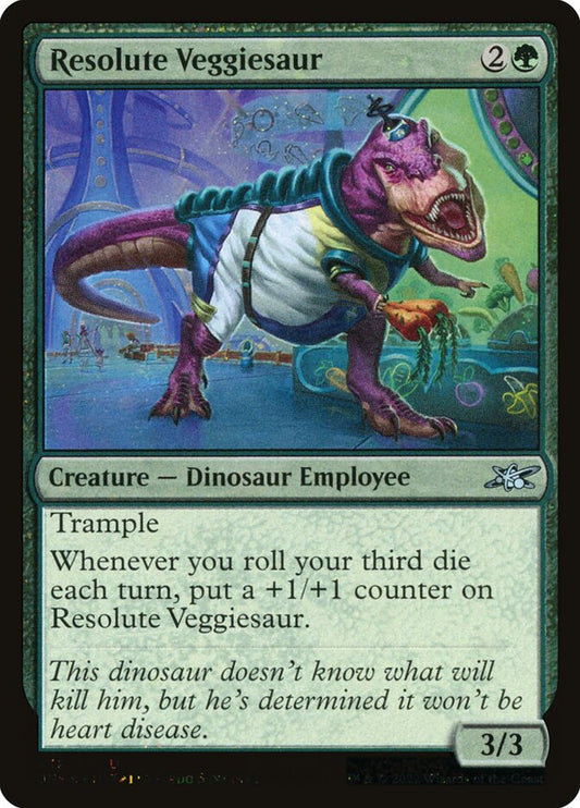 Resolute Veggiesaur (Galaxy Foil) - (Foil): Unfinity
